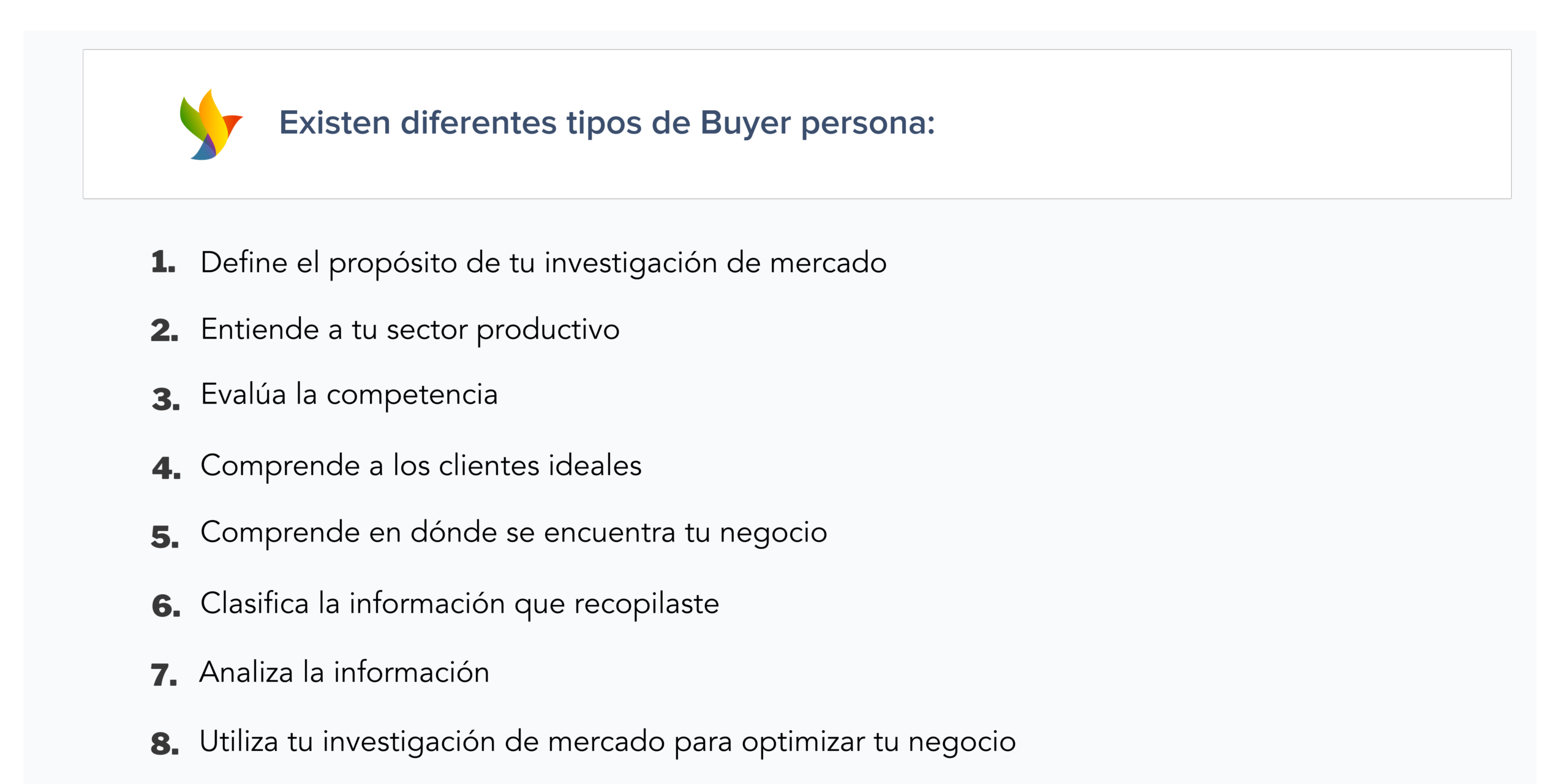 Los tipos de buyer persona