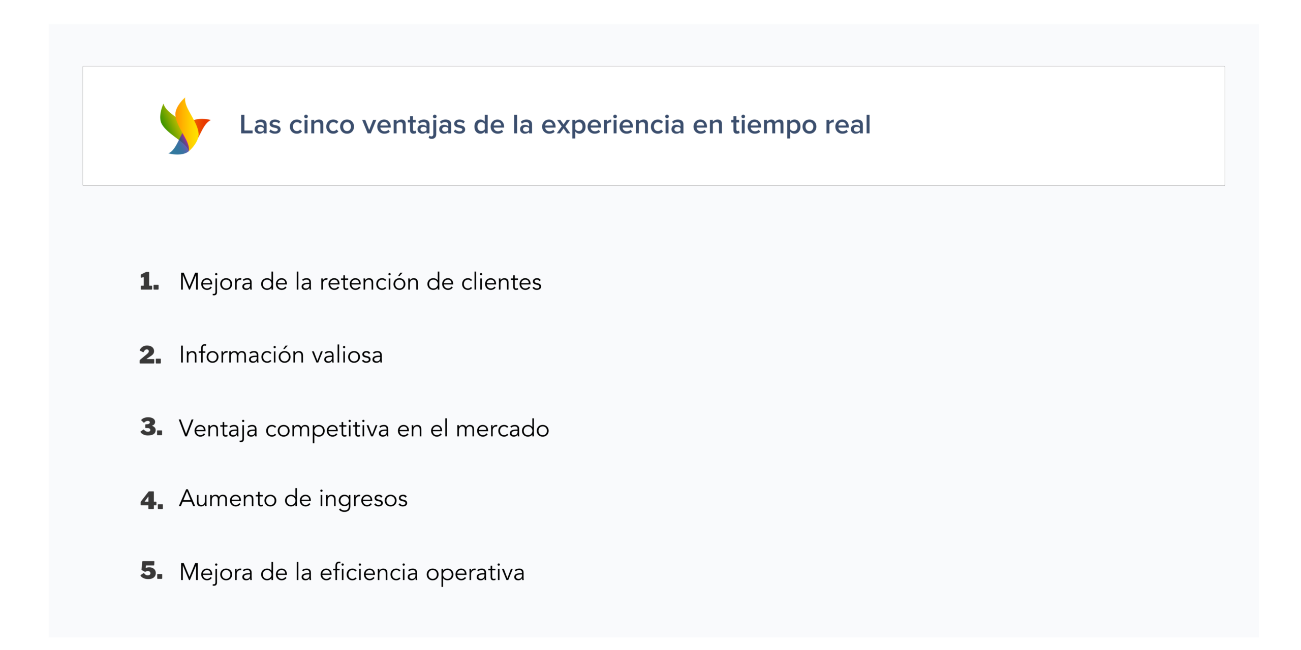 La cinco ventajas de ofrecer una experiencia en tiempo real