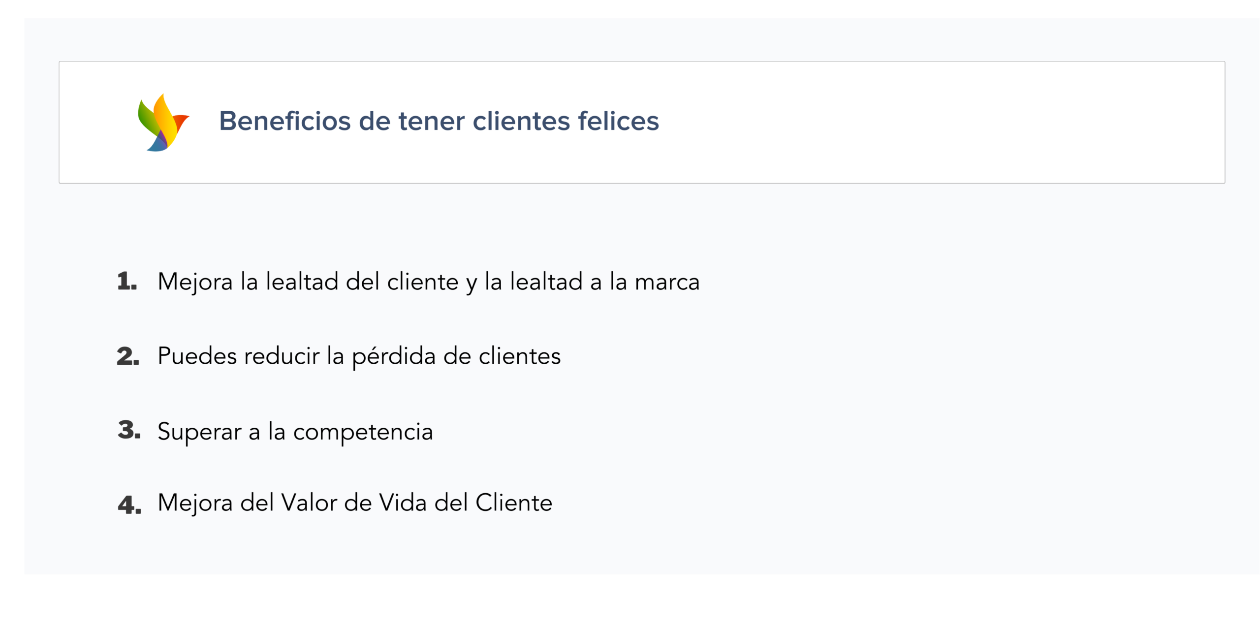 Beneficios de tener clientes felices.