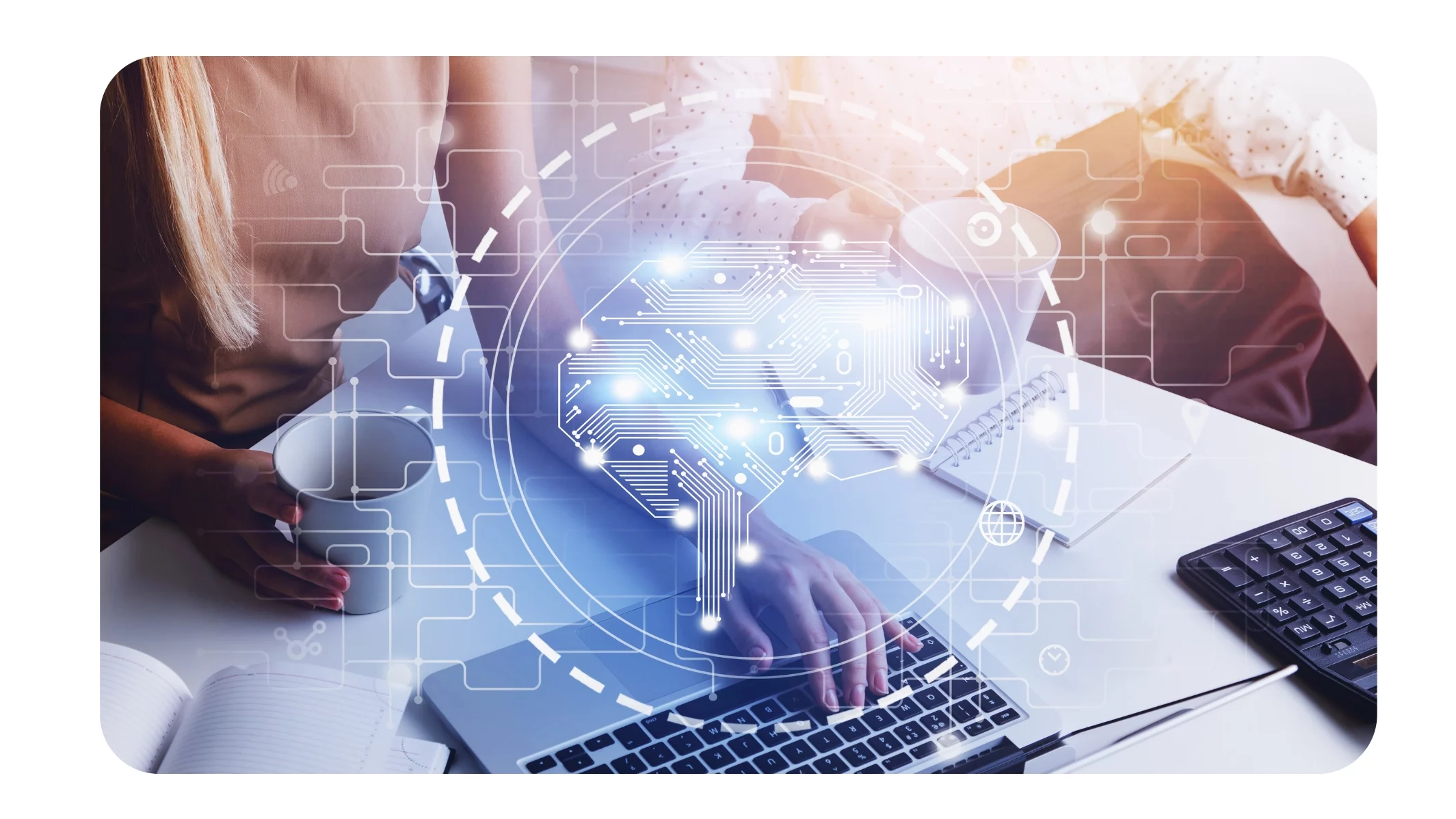 Empresa aplicando inteligencia artificial a sus procesos. 