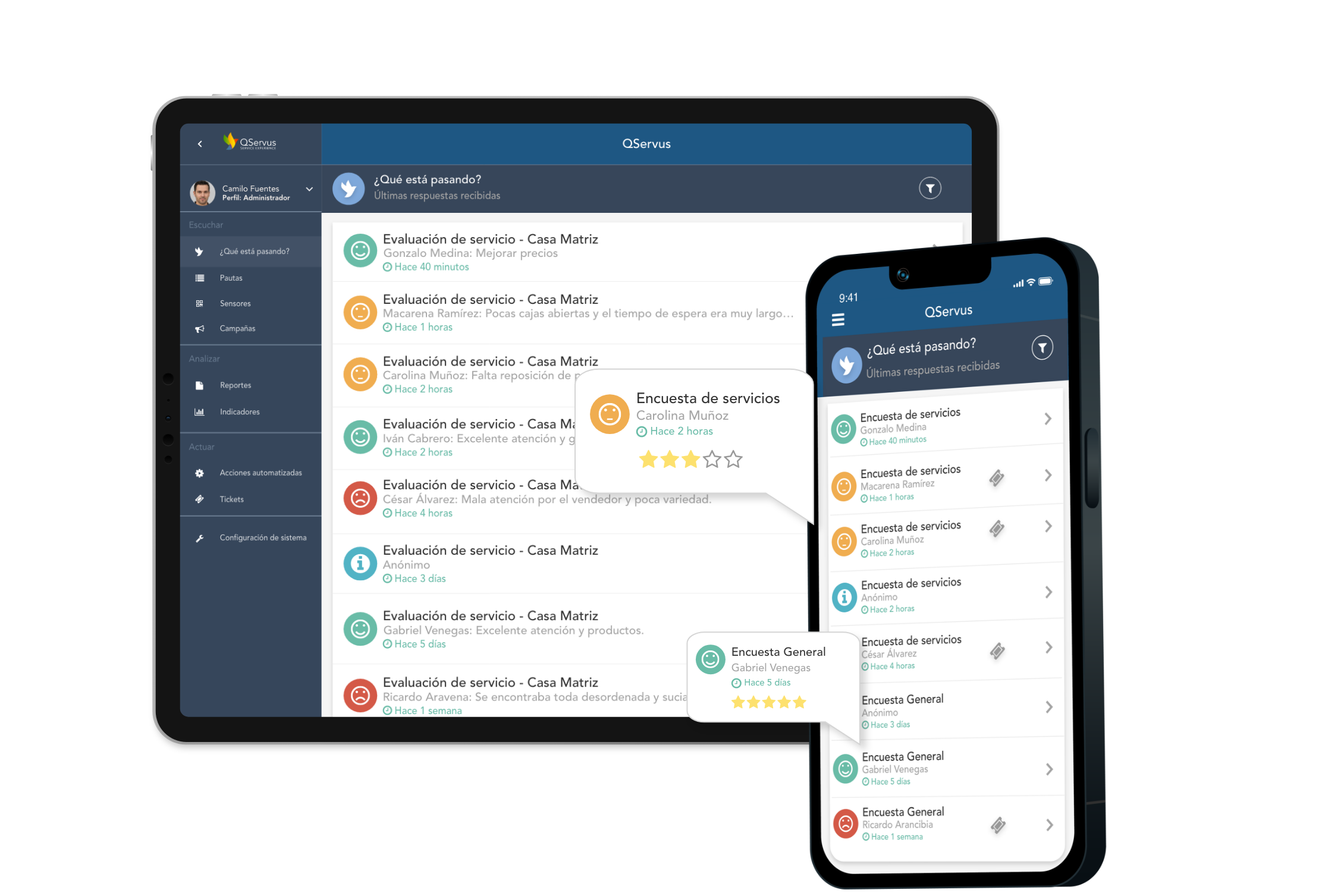 Plataforma de software de QServus