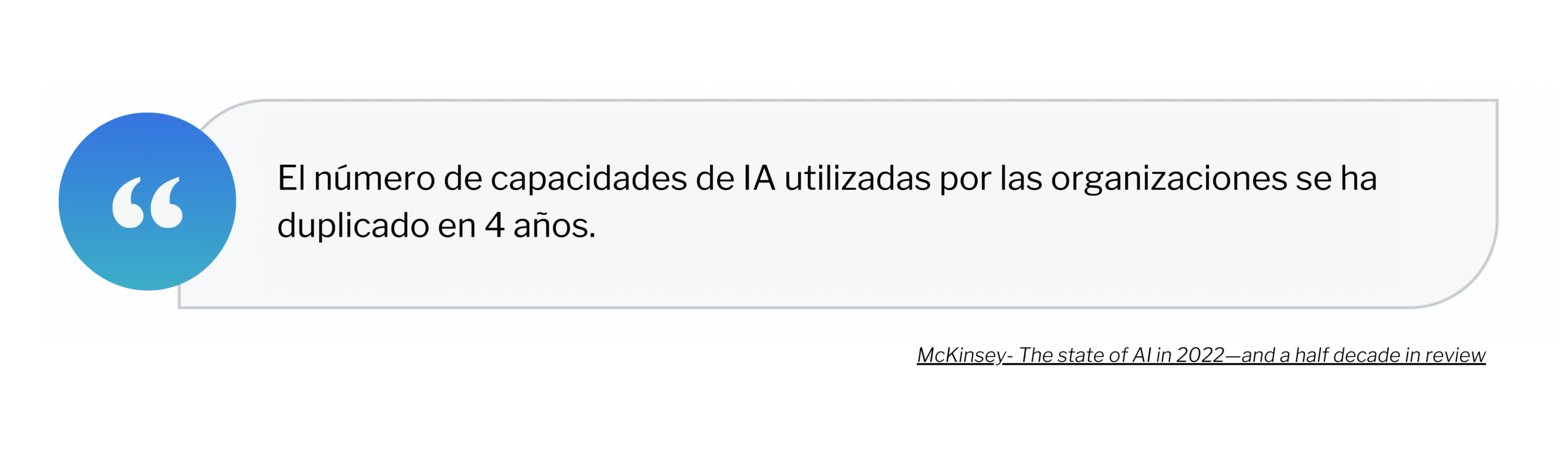 Estadística sobre el uso de la IA en organizaciones