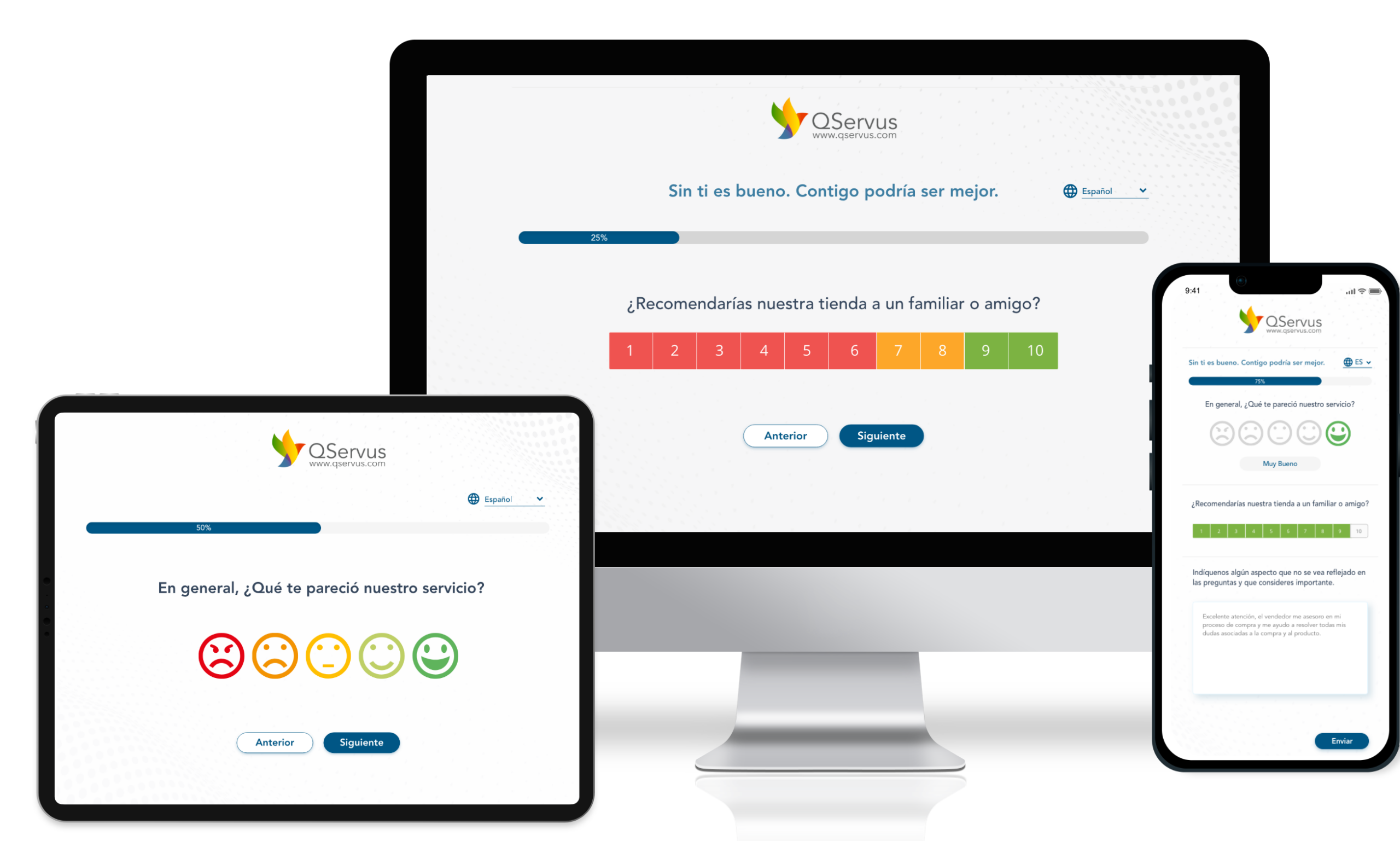 Plataforma de encuestas de QServus