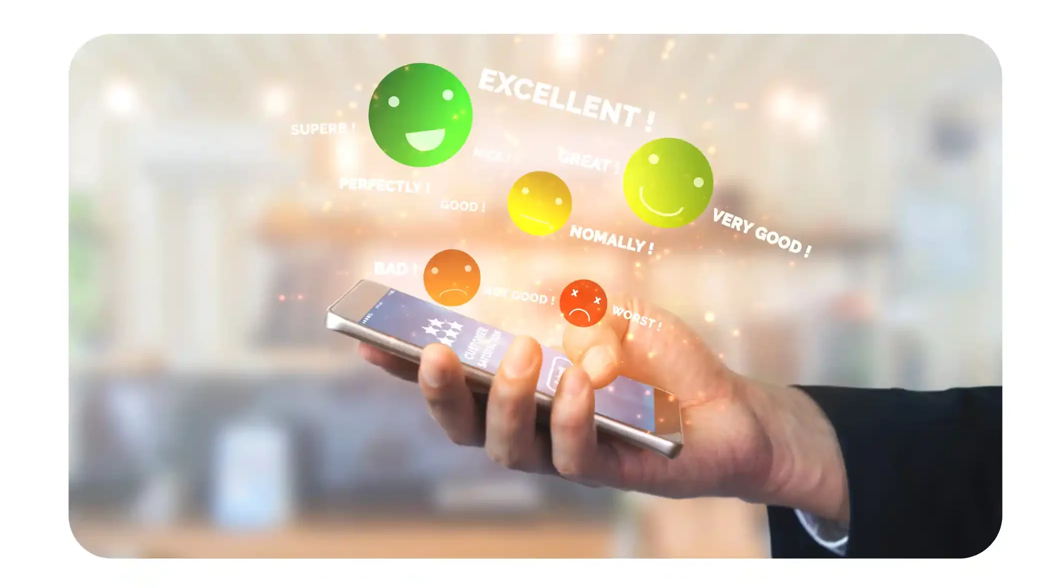 Respuestas NPS de una encuestas de satisfacción