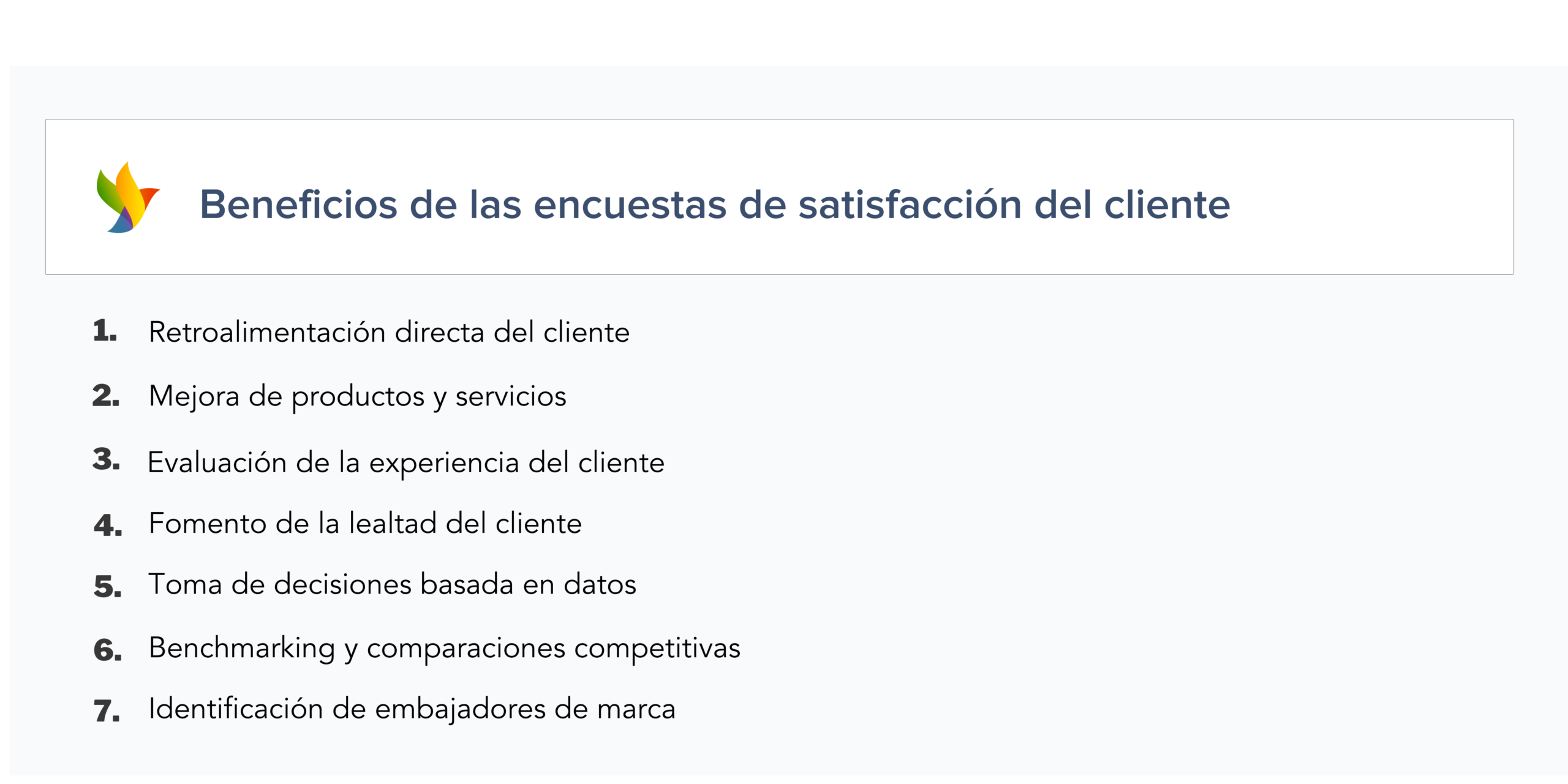 Beneficios de las encuestas de satisfacción del cliente