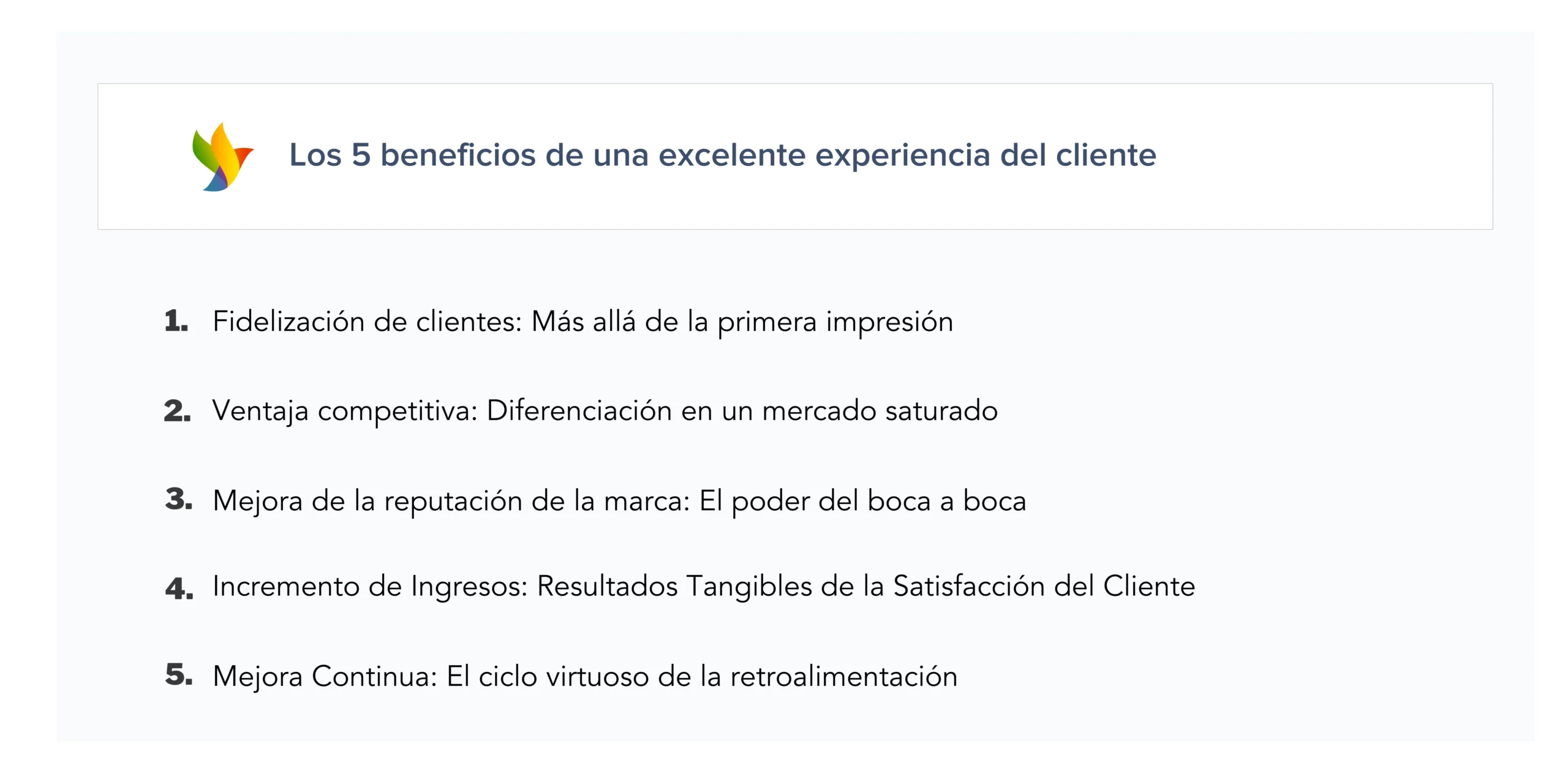5 beneficios de una excelente experiencia del cliente