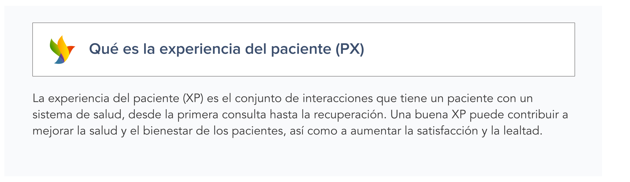 Que es la experiencia del paciente