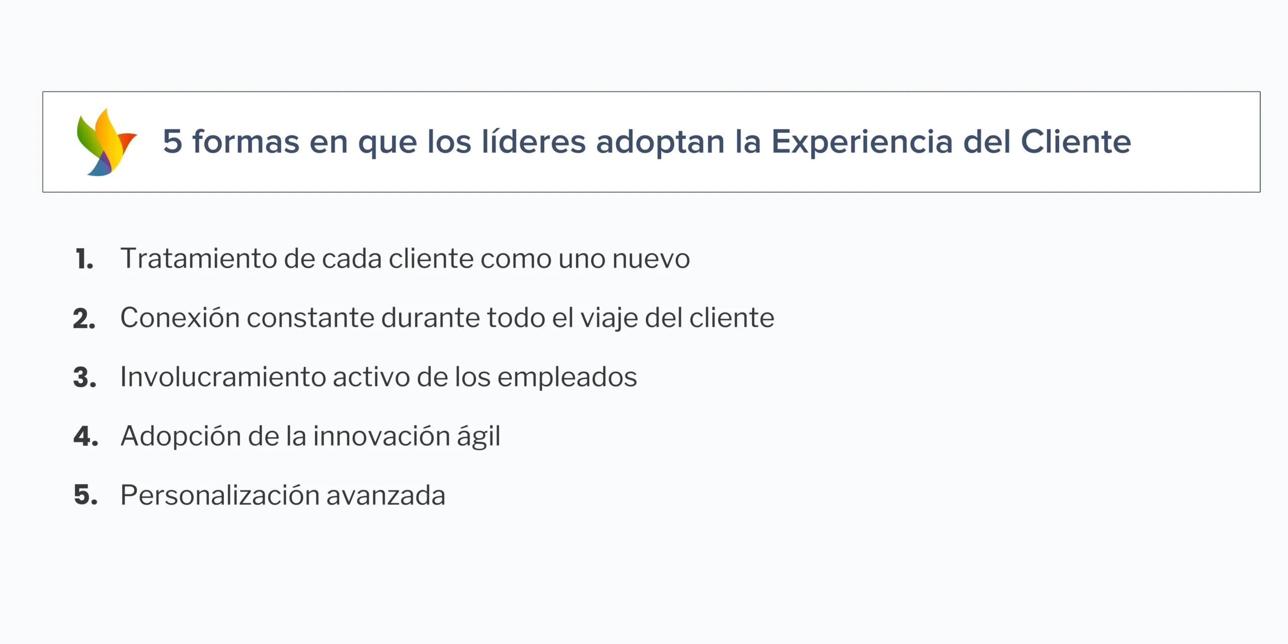 5 formas de liderar la experiencia del cliente como ventaja