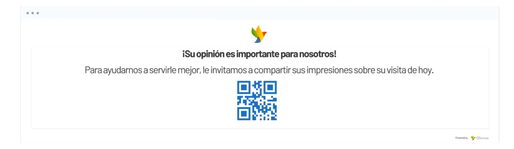 Código QR para analizar el feedback en el mercado