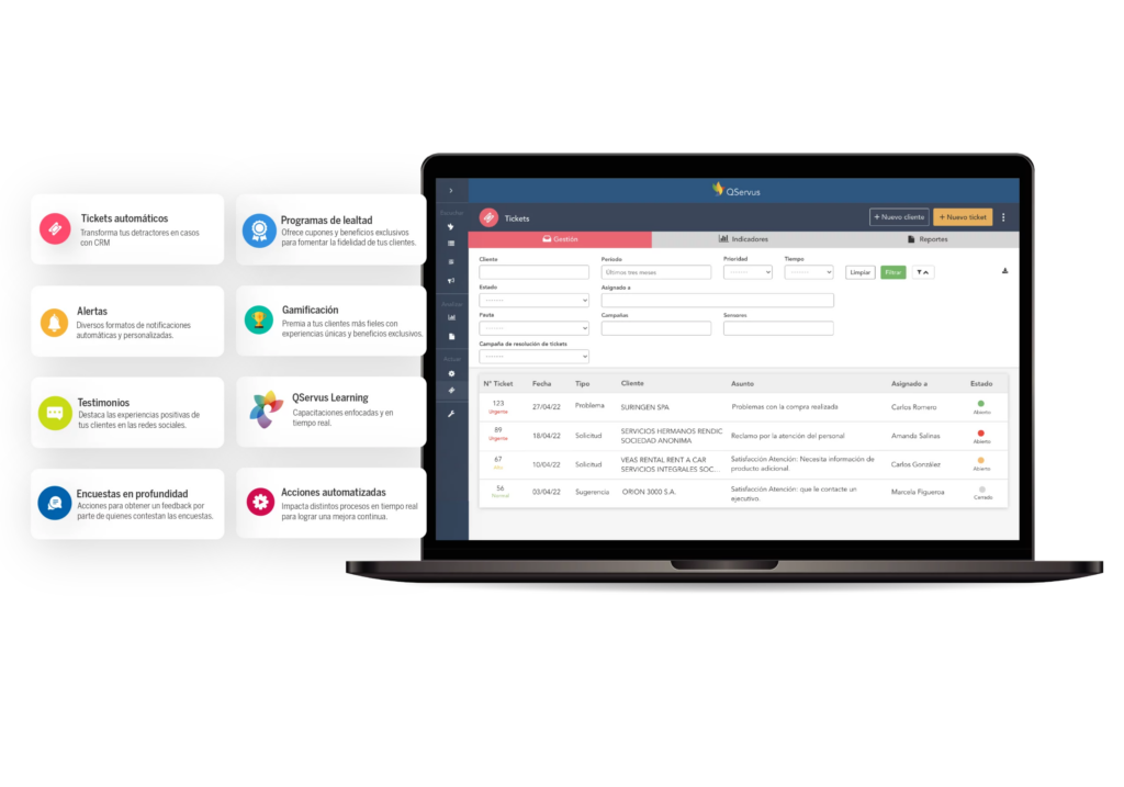 Soluciones de experiencia del empleado en QServus