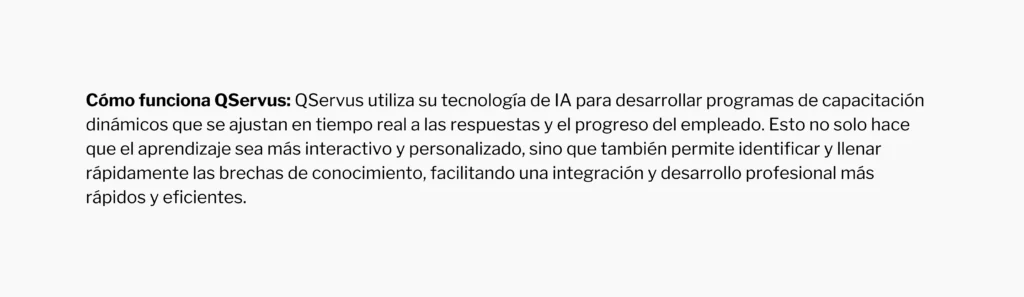 Función de QServus en la experiencia de tus empleados 