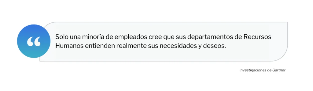 estadística relevante de experiencia del empleado