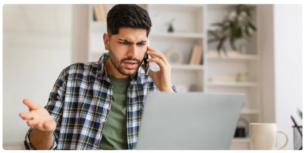 Cliente enojado por una mala gestión de conflicto