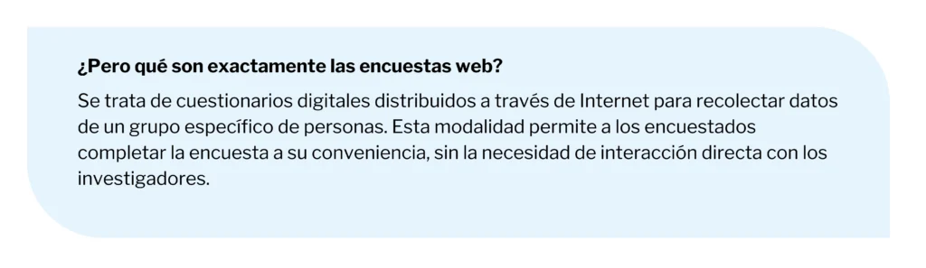 qué es una encuesta web